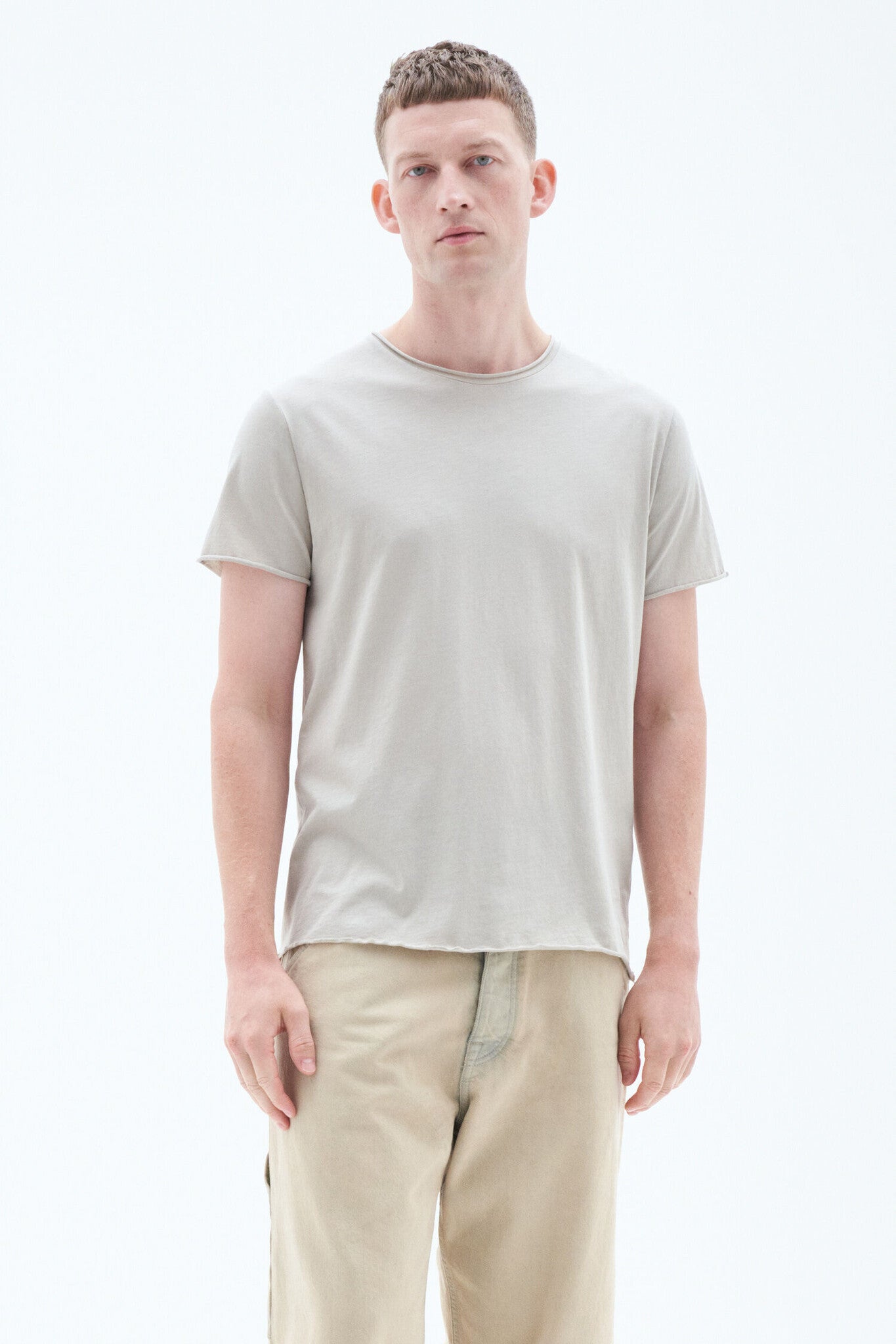 ROLL NECK TEE LIGHT SAGE