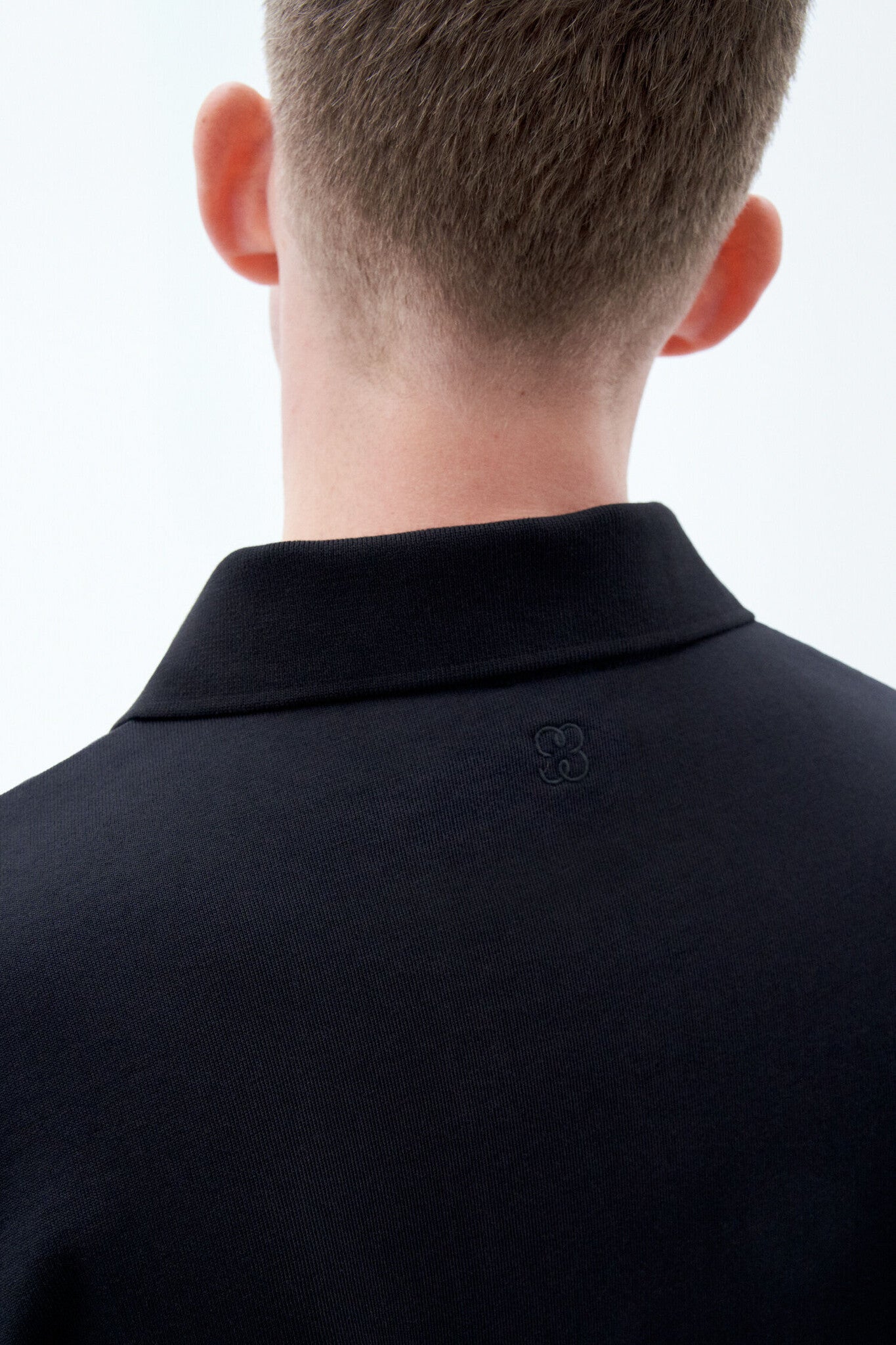 BOXY POLO SHIRT BLACK