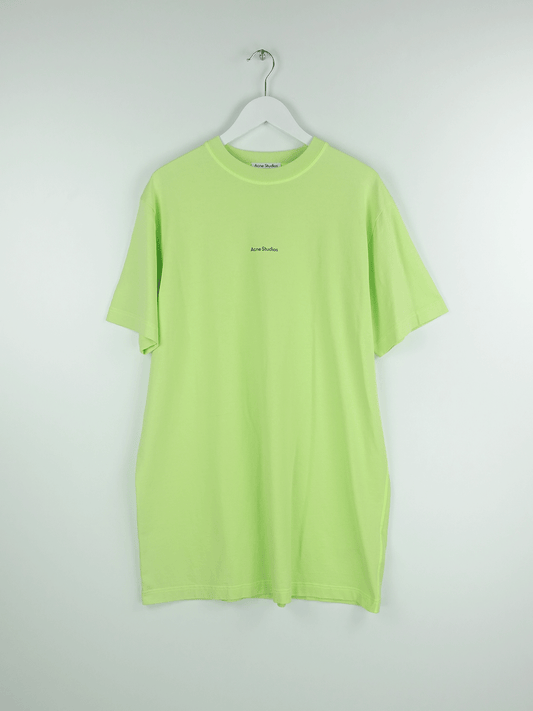 T-SHIRT DRESS FLUO GREEN