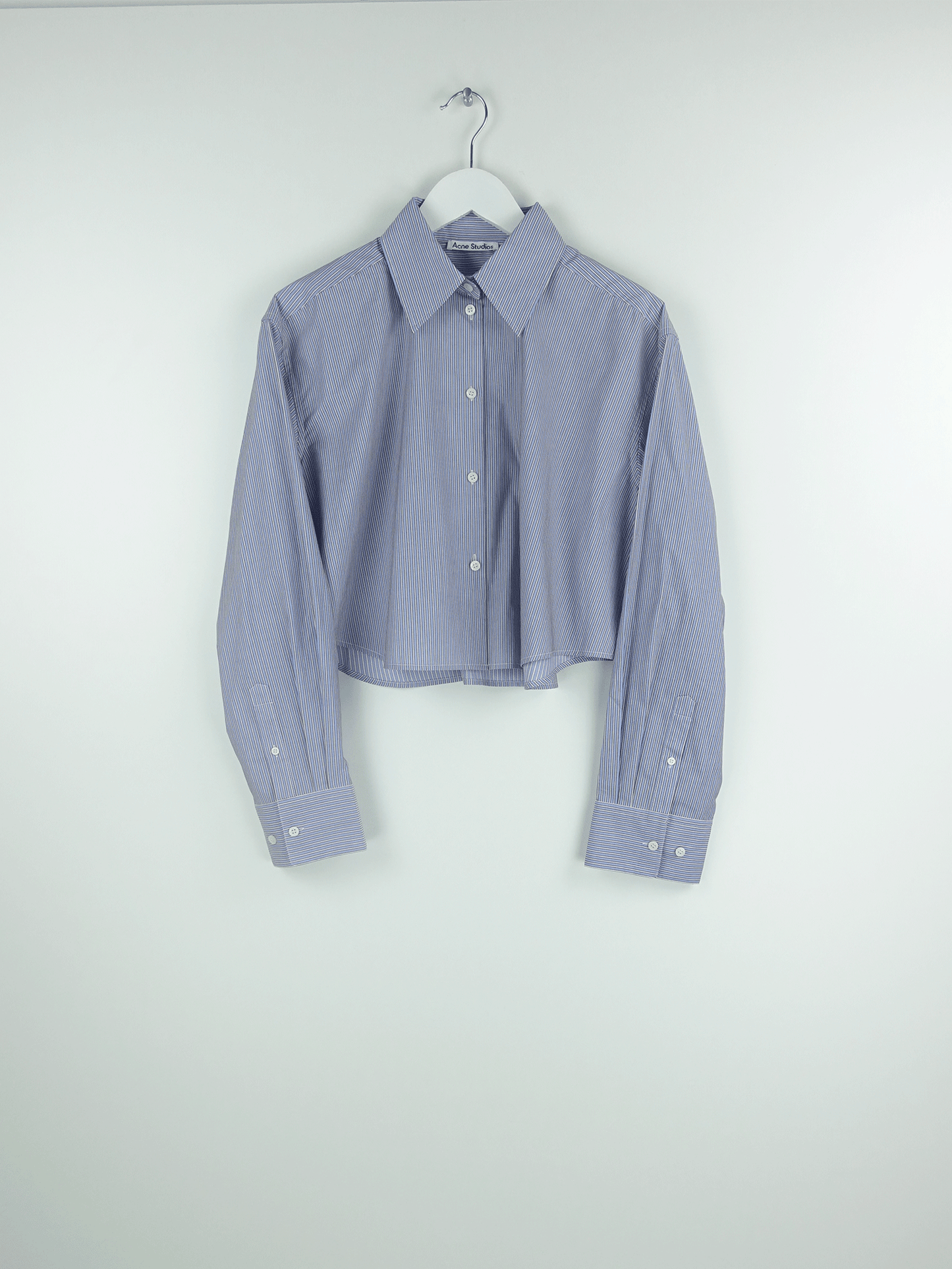 BLOUSES SKY BLUE/COFFEE BROWN