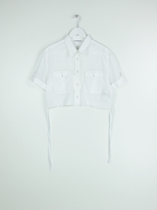 CROPPED BLOUSE OPTIC WHITE