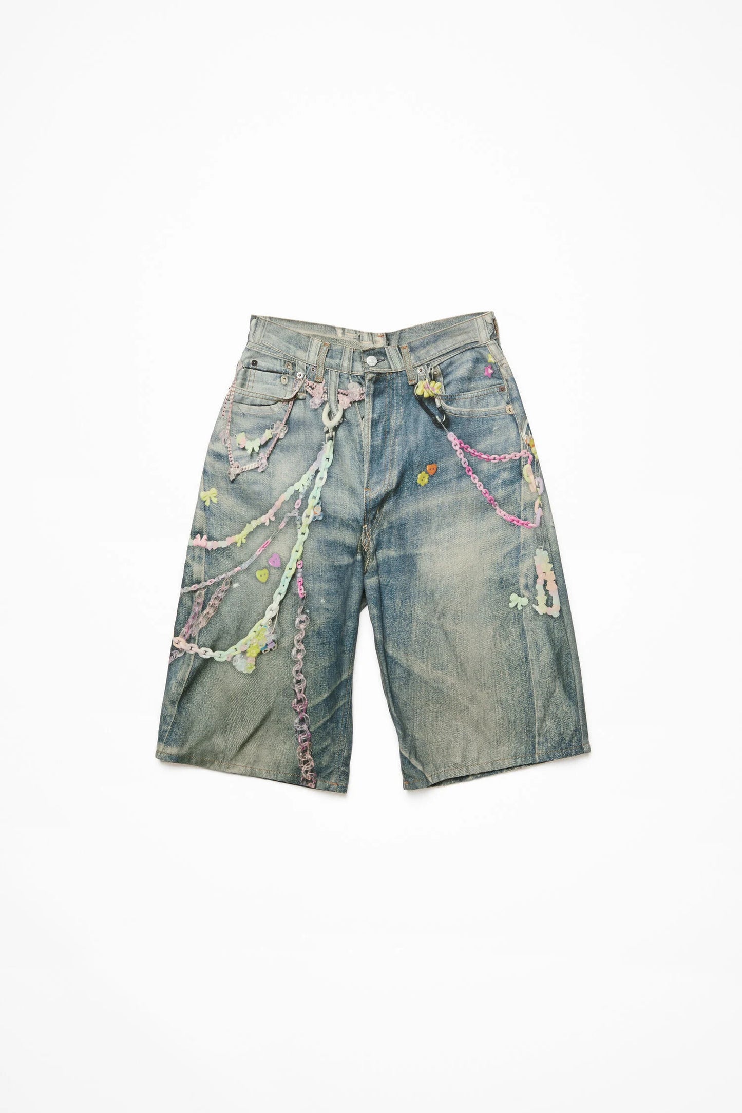 SHORT JEANS MID BLUE