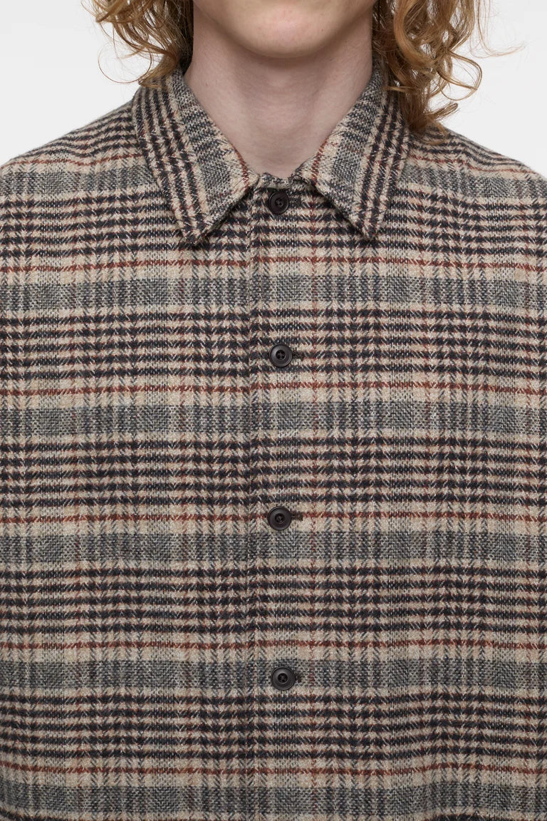 OVERSHIRT CHECKED EBONY