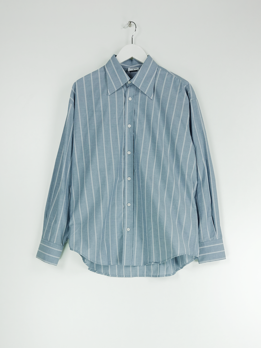 COTTON CHAMBRAY SHIRT CHAMBRAY STRIPE