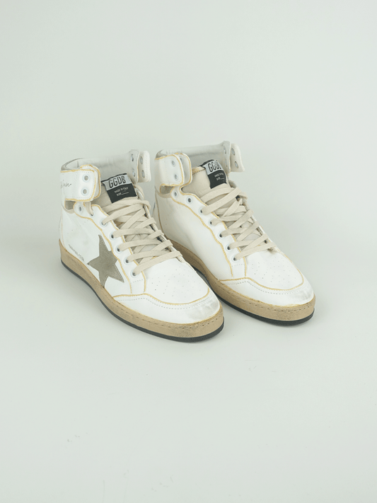 SKY STAR NAPPA UPPER SUEDE STAR NYLON TONGUE WHITE/TAUPE