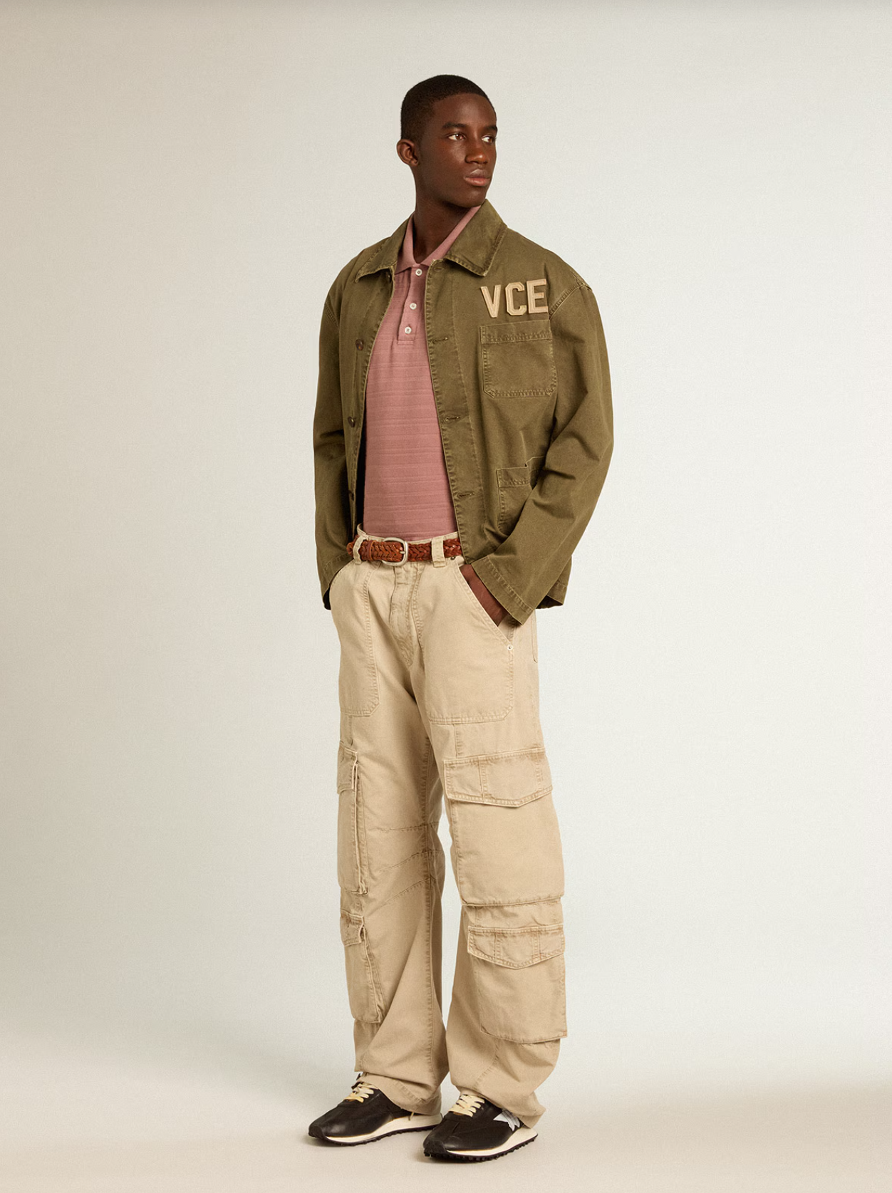 JOURNEY M'S CARGO PANT CARGO COTTON GARMMENT DYED TRENCH COAT