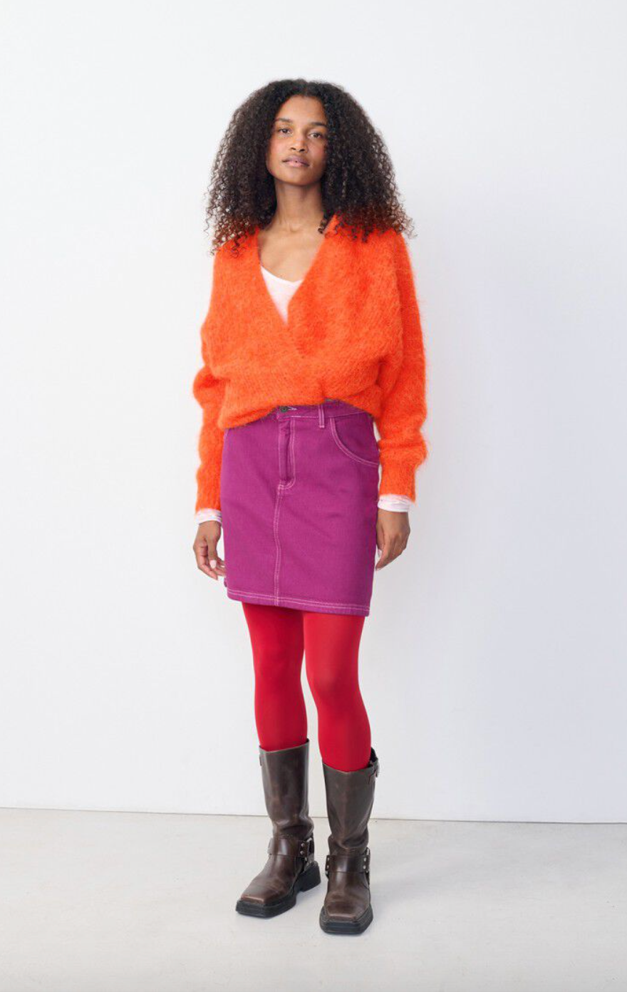 BYMI GILET ORANGE SANGUINE CHINE