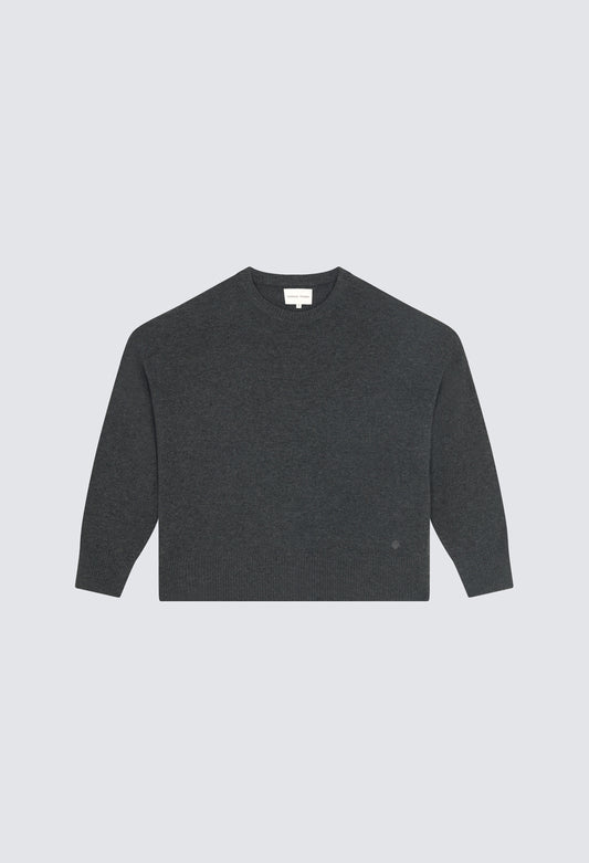 STUDIO CASHMERE SWEATER ANTHRACITE MELANGE