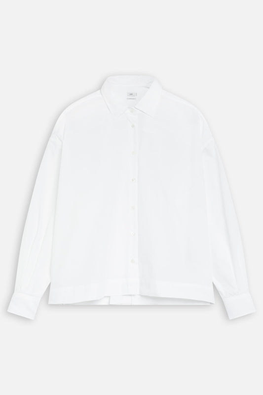 GATHERED SHIRT WHITE