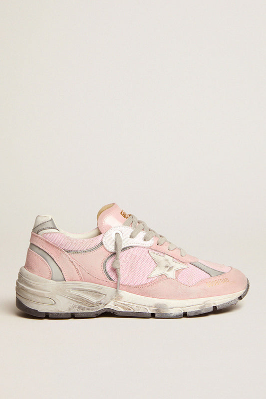 RUNNING DAD NET AND SUEDE UPPER LEATHER STAR SUEDE SPUR PINK/WHITE