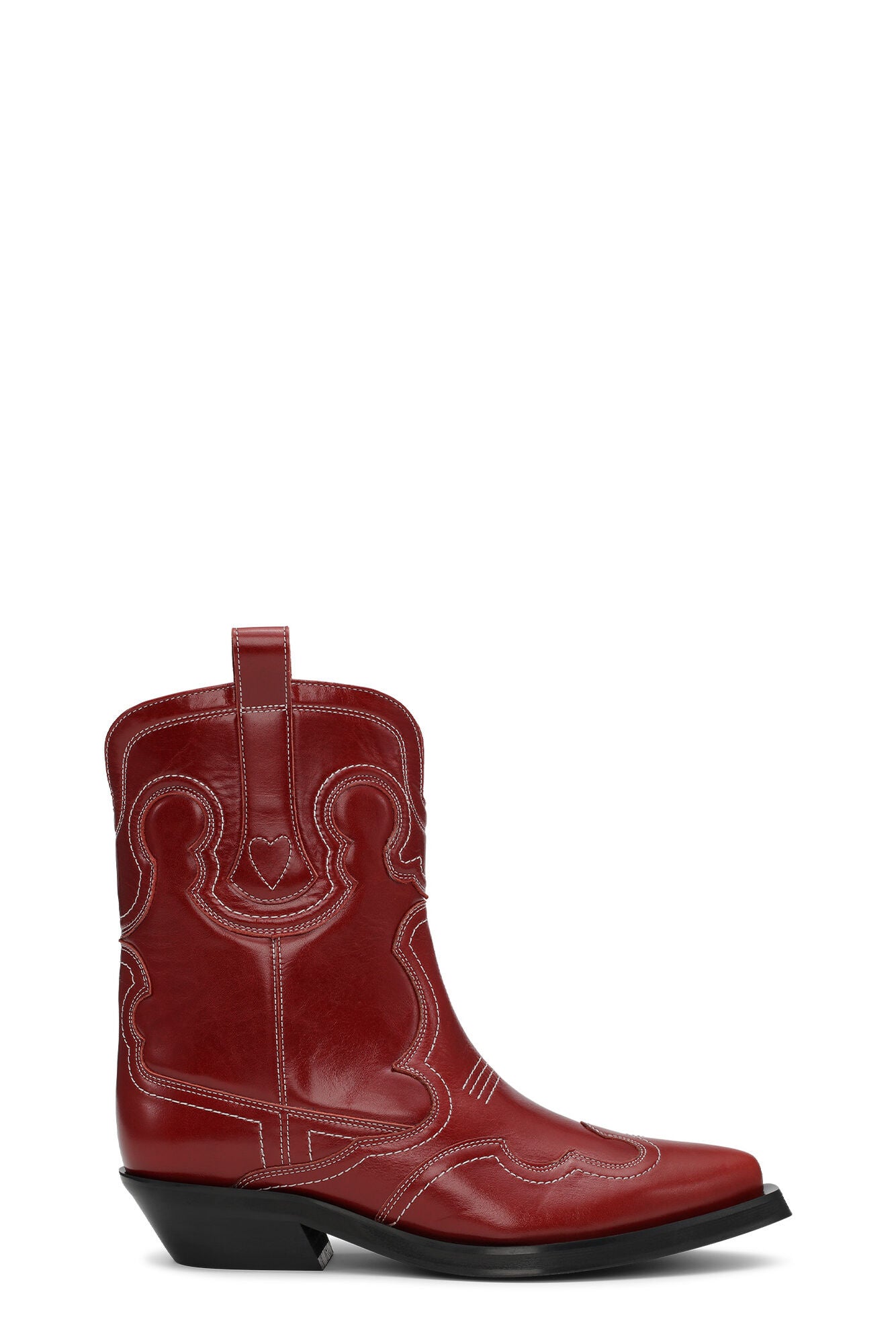 LOW SHAFT EMBROIDERED WESTERN BOOT BARBADOS CHERRY